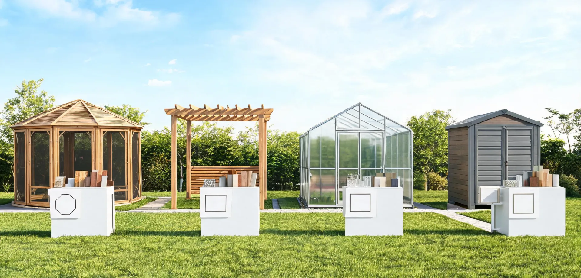 Backyard Discovery outdoor collections arranged by structure type